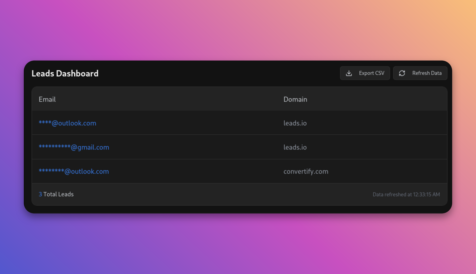 Dashboard Preview
